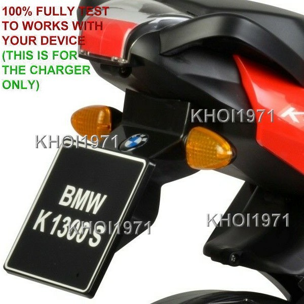 8-FT WALL charger AC adapter FOR RED BMW K1300S motorcycle ride on 12V battery