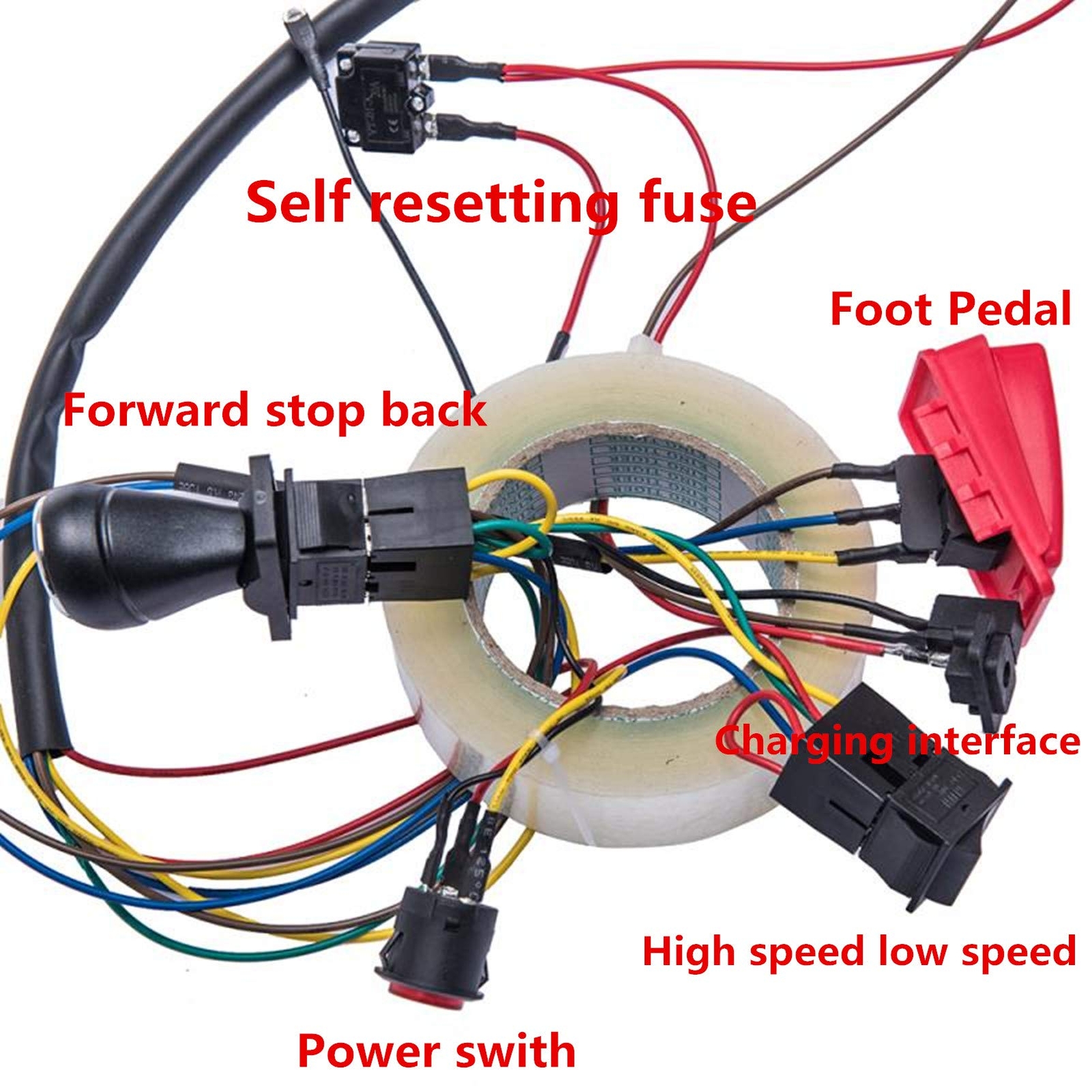 Children Electric Car DIY Accessories Wires and GearboxSelf-Made Toy Car of P…