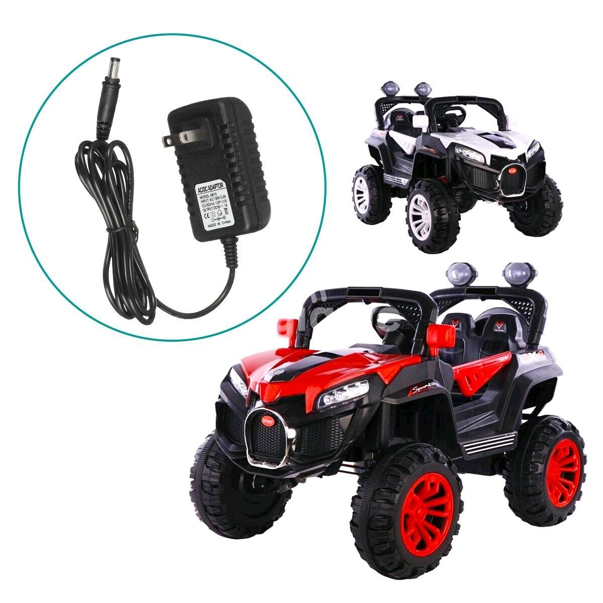 6V Kids Car Battery Charger Electric Toy motorcycle Scooter Power AC Adapter