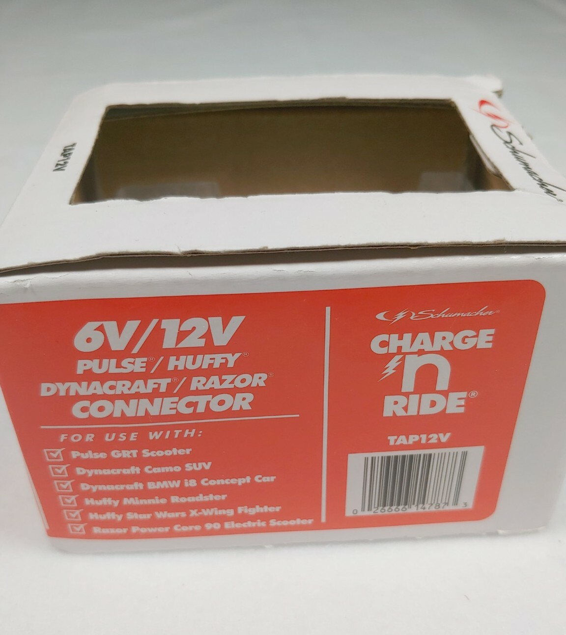 Schumacher Charge N Ride Pulse Dyna Huffy Razor TAP12V Connector ONLY Brand New