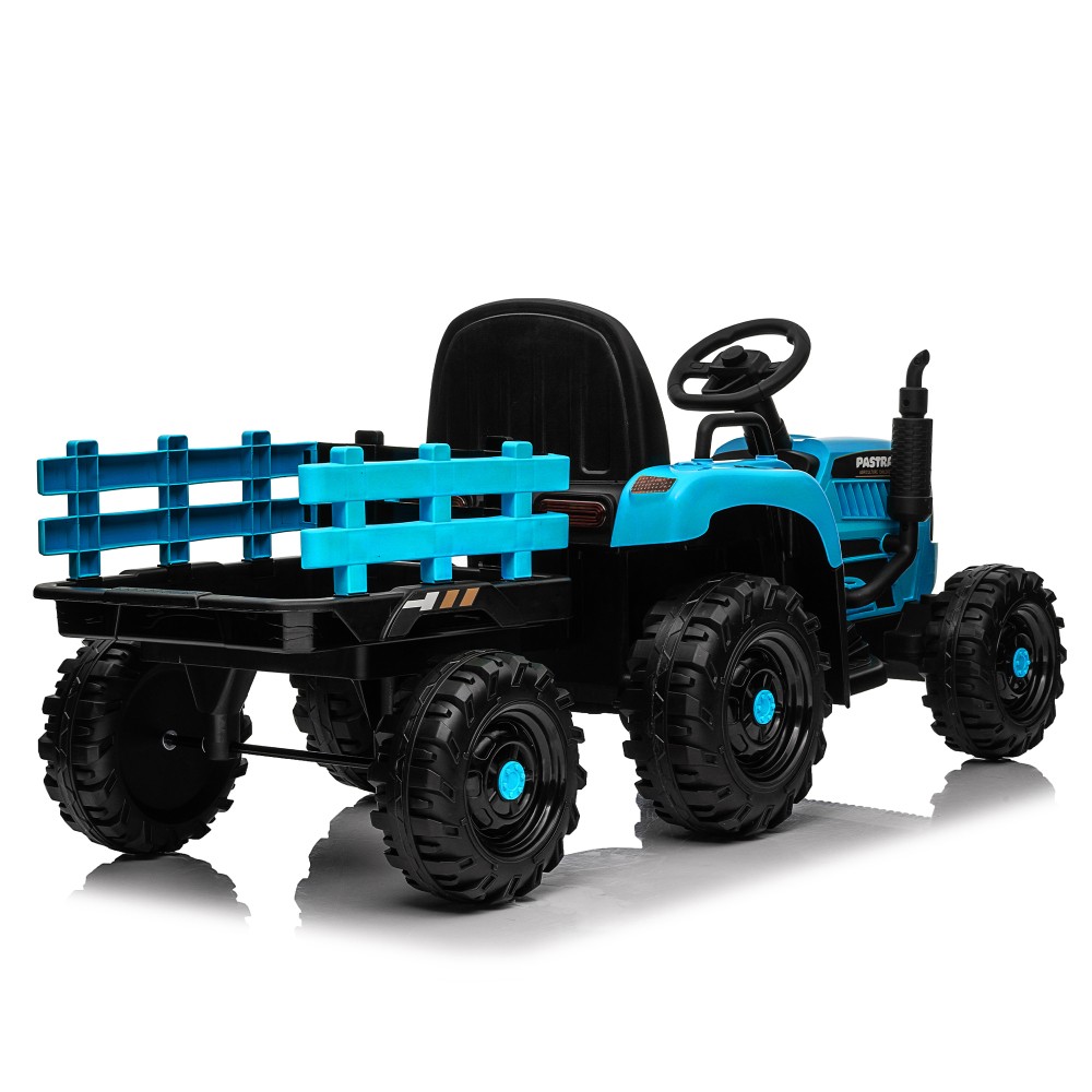 24V 400W Electric Ride on Tractor with Trailer Remote Control for Kids speedadju