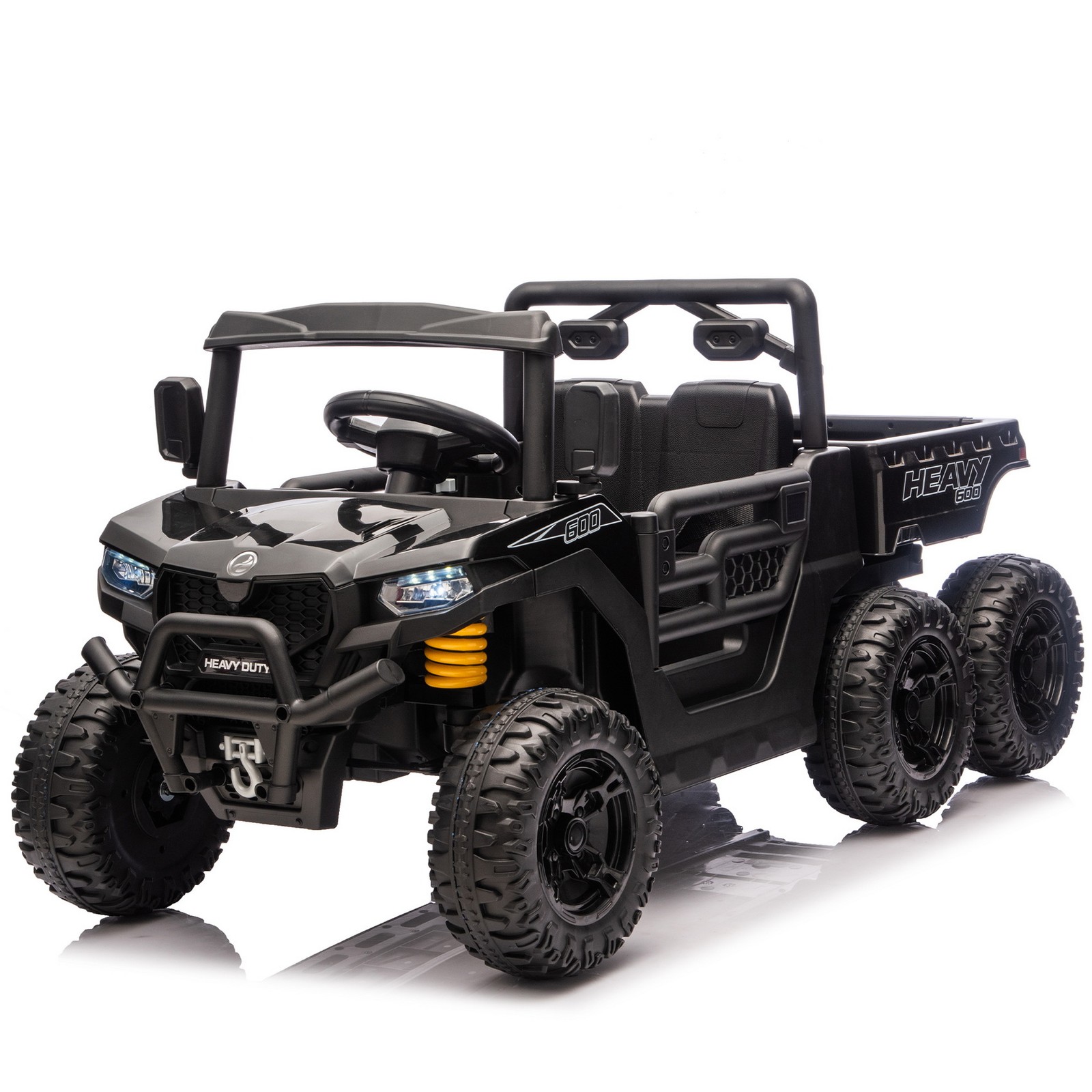 24V 440W Kids Ride on Dump Truck UTV Toy Car 4WD 6-Wheels Parent Control Music