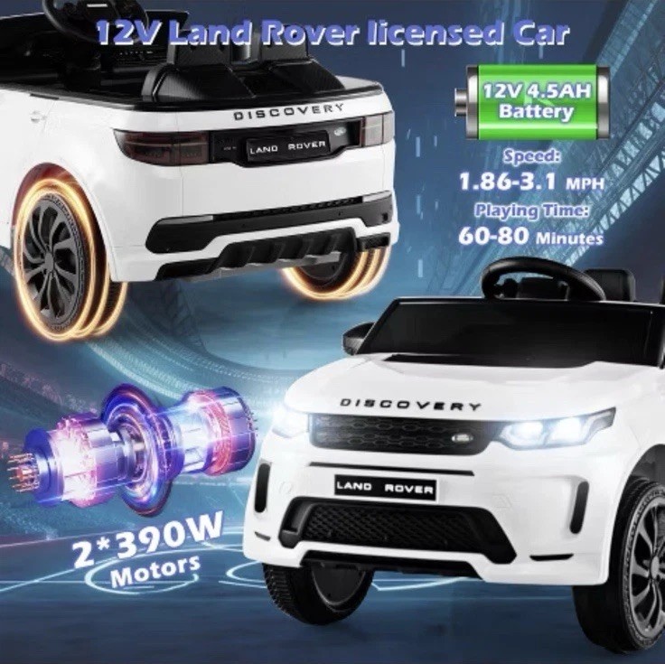 Kids 12V Ride On Car Licensed Land Rover Electric Vehicle w/ Remote Control