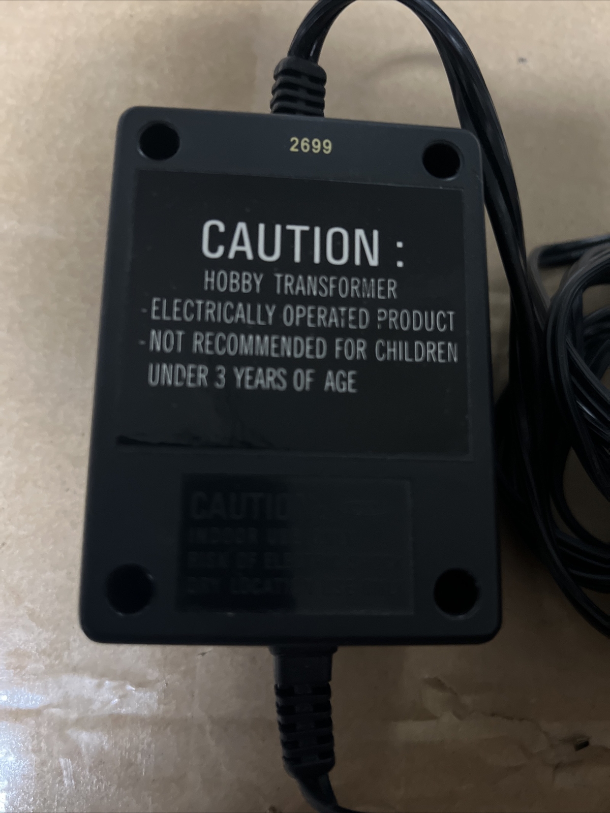 Tomy Turbo Jet Bike Ac Adaptor 120v 60hz Power Cord