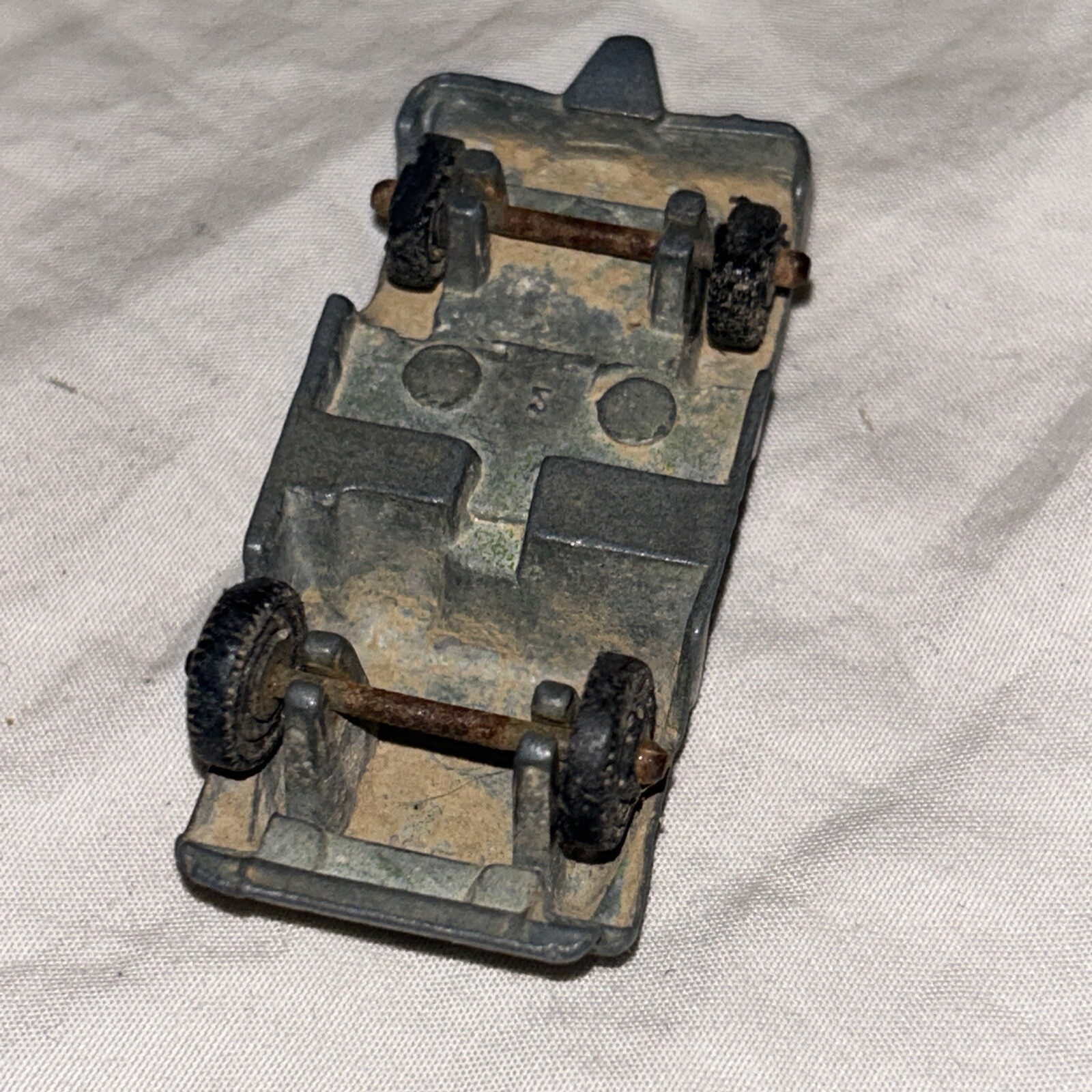 Vintage Green Jeep Truck with Star on Front Vehicle Toy Kids