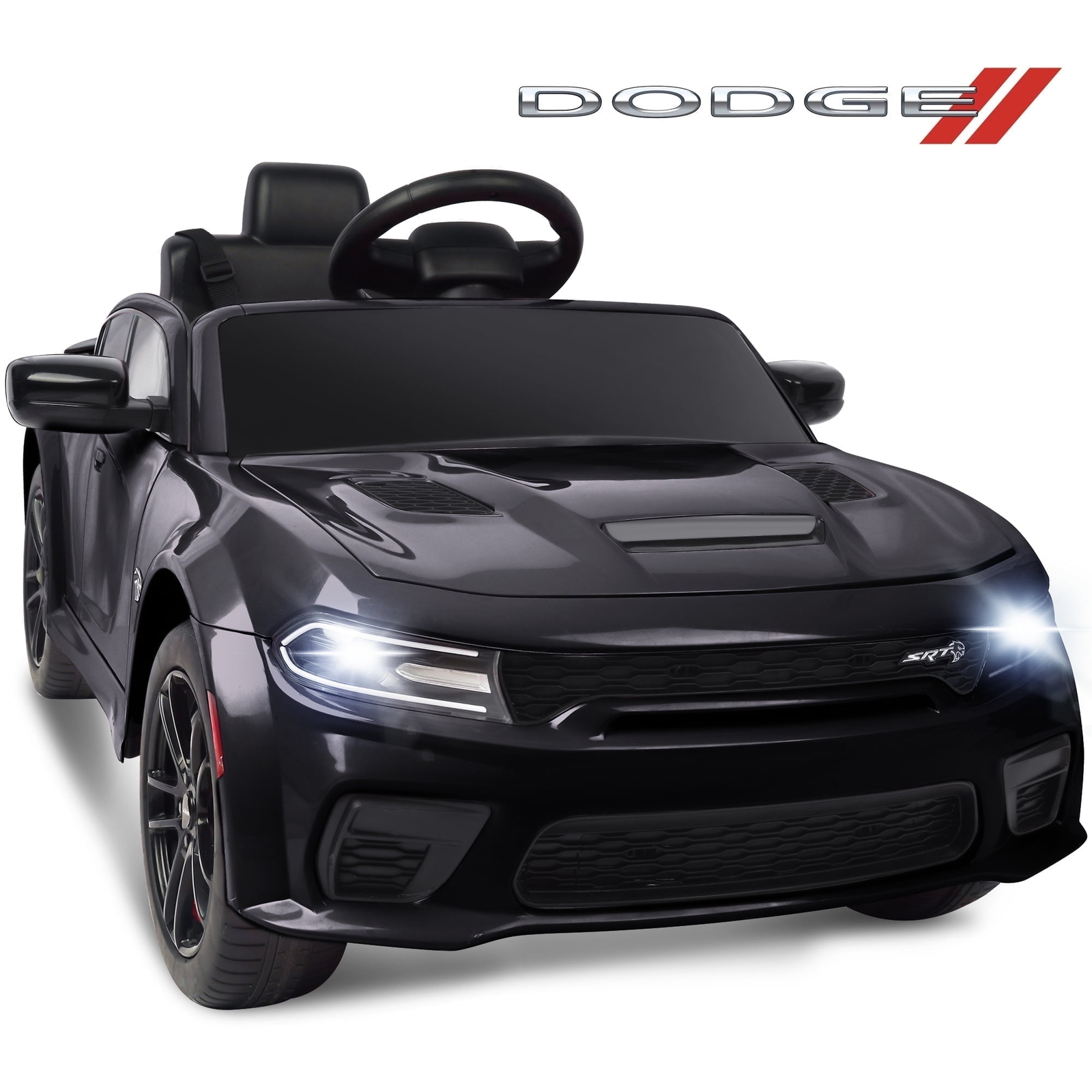 Dodge Charger SRT Hellcat 12v Powered Ride on Toy Kids Remote Control MP3 LED