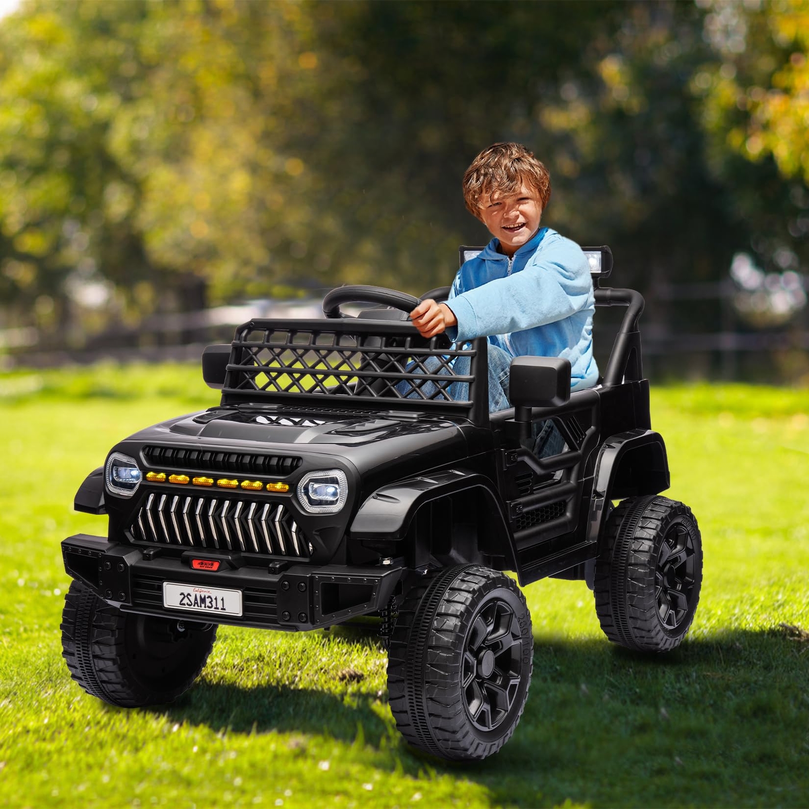 12V Ride on Truck Car Kids Power Wheels Vehicle w/Remote Control LED Light Music
