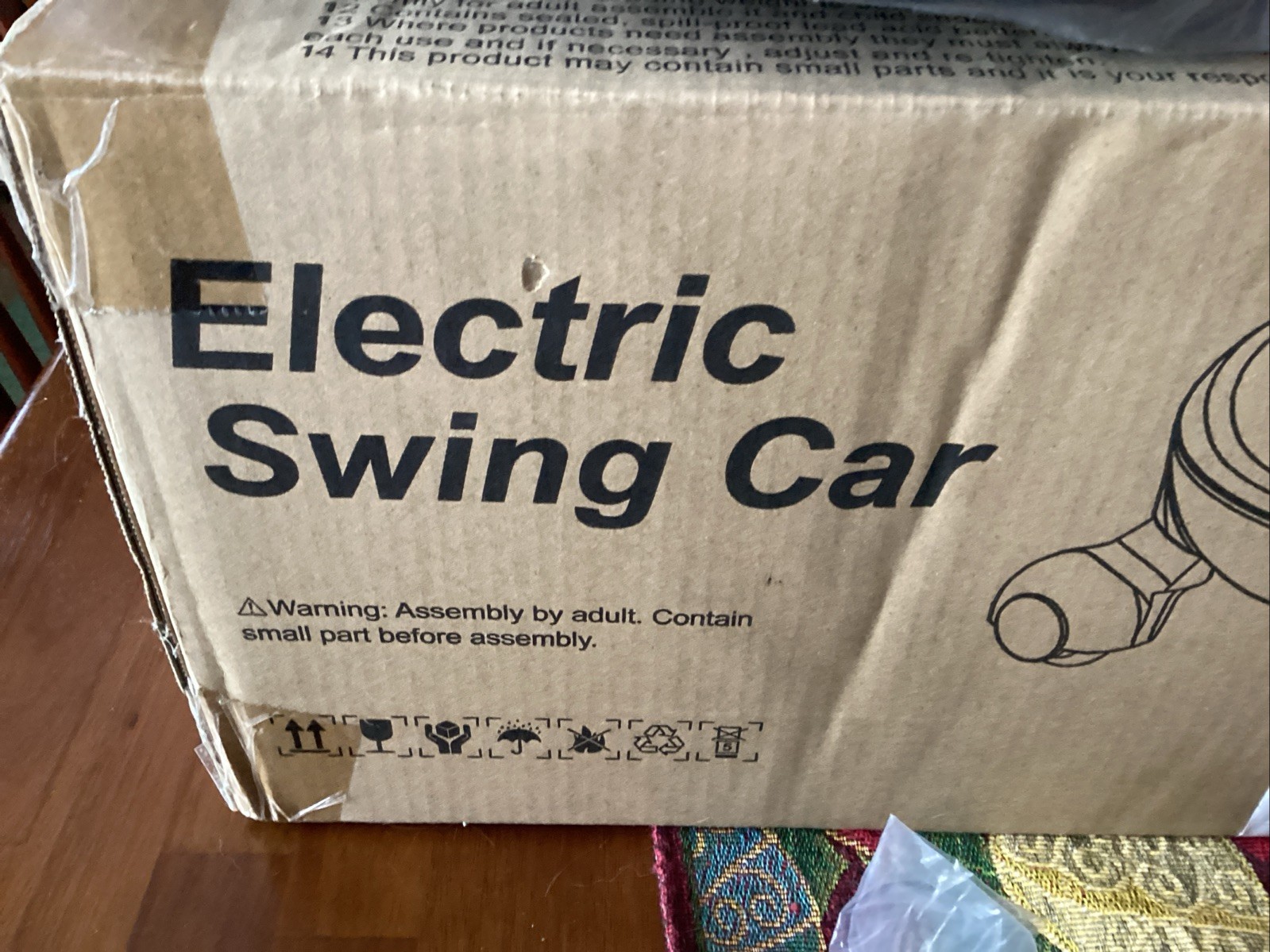 Pink Electric Swing Car ASTM F963 CPSIA Children’s Ride On Toy Model FX-E202