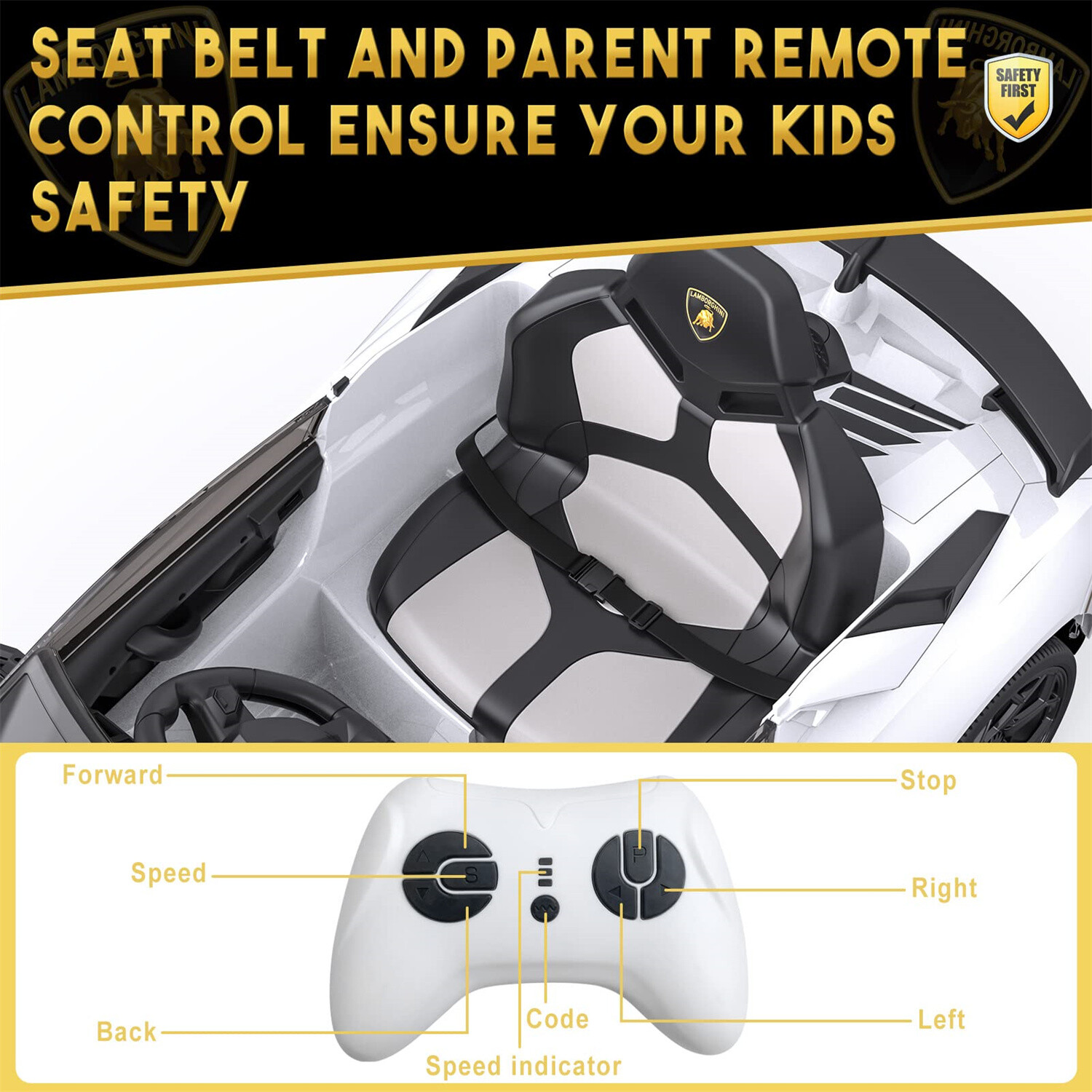 ️Ride on Car for Kids 12V Licensed 2 Speeds Electric Vehicles Battery Powered