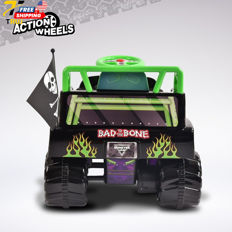 6V Grave Digger Ride on Car Monster Truck Monster Jam Graphics for Boys & Girls