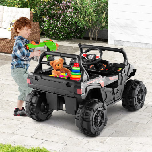 12V Battery Powered Electric Vehicle with Remote Control and 3 Speeds-Black – Co