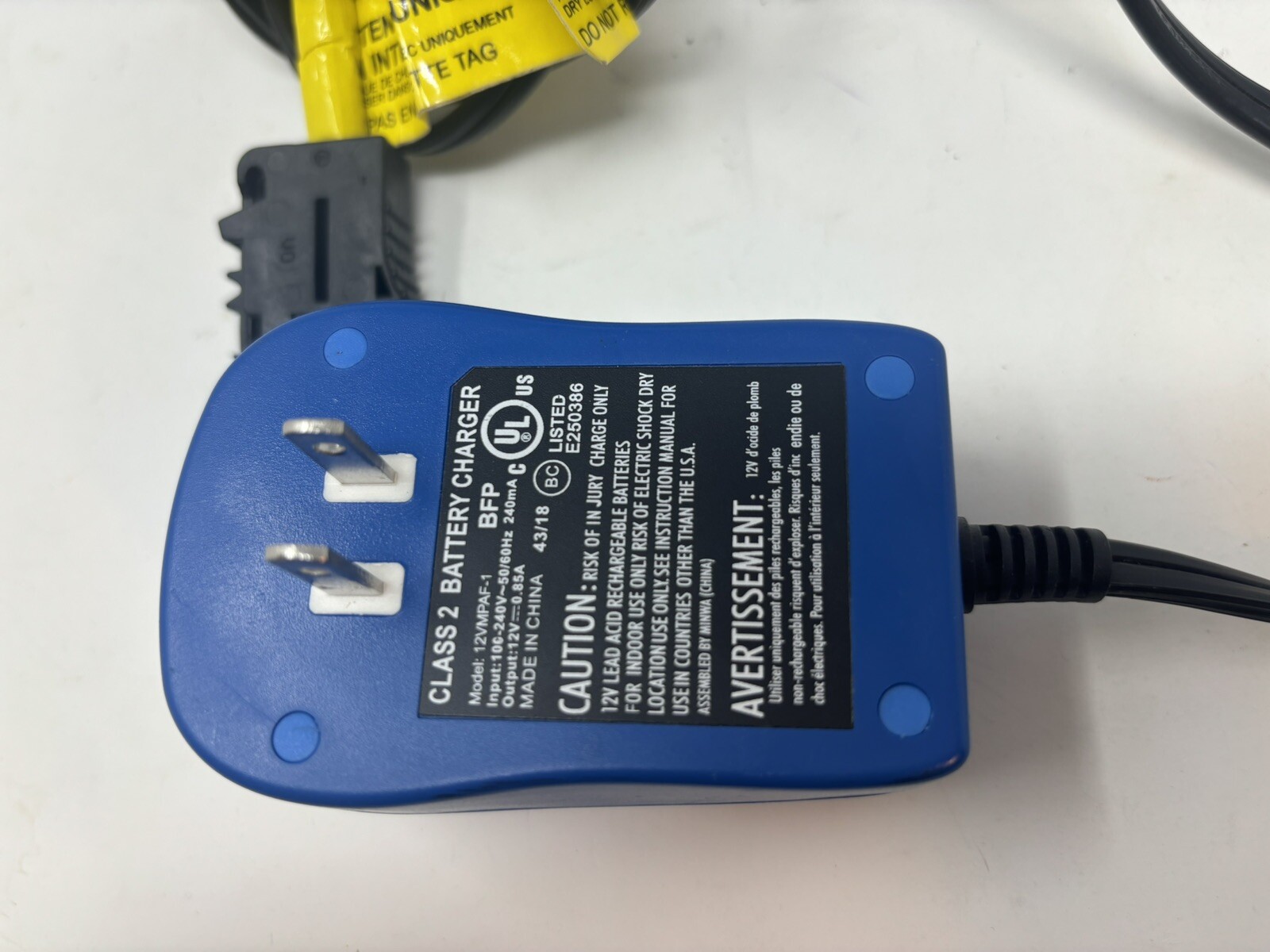 Fisher Price Power Wheels 00803-1295 6V Class 2 Battery Charger OEM Genuine