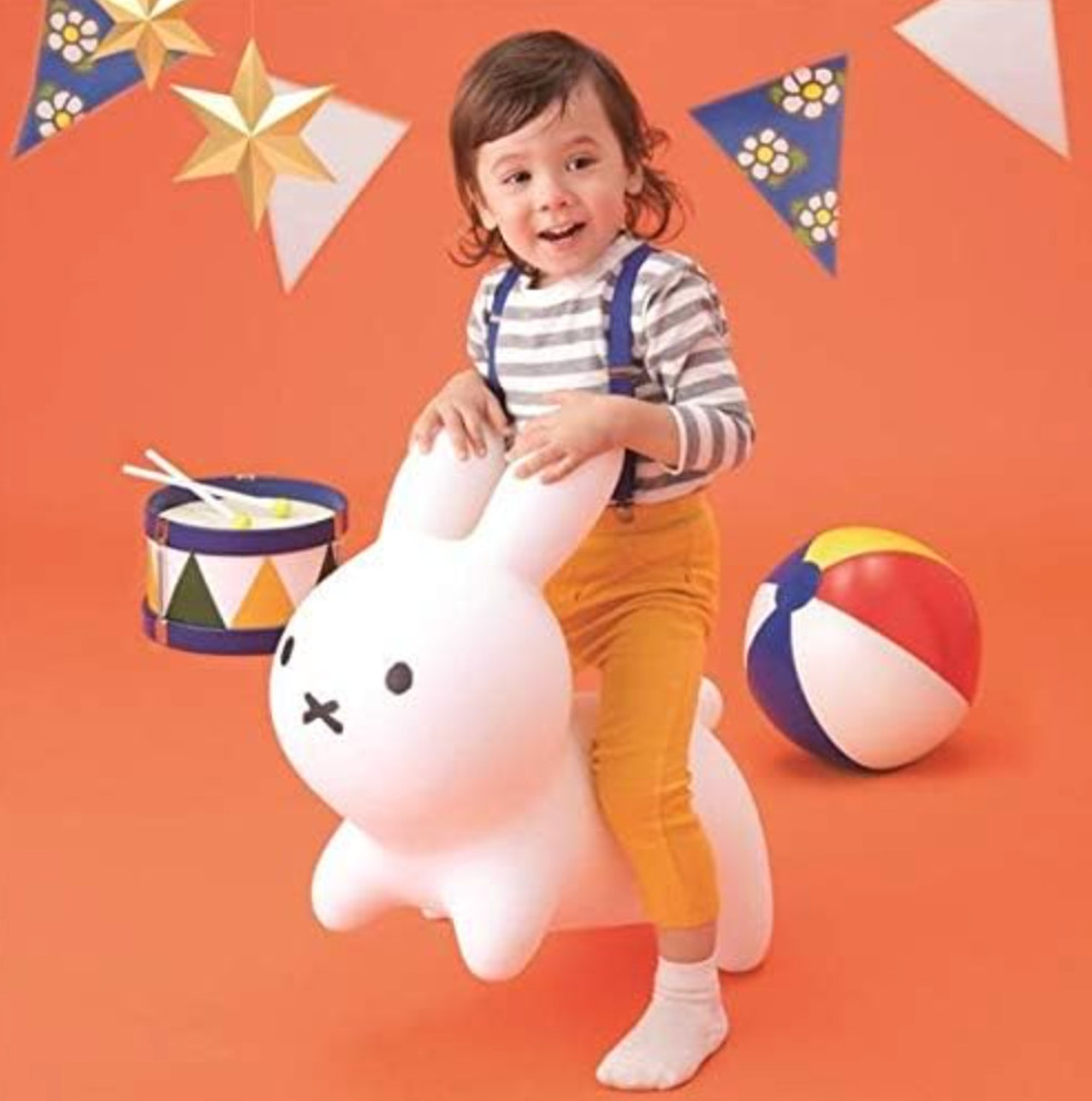 Miffy Bruna Bonbon (White) Ride-on toy Free Fedex delivery from japan