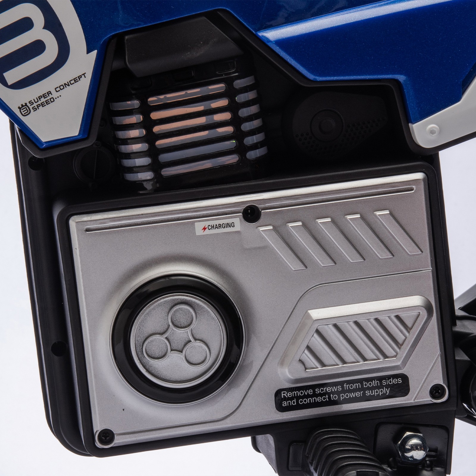 24V Kids Motocross Motorcycle 200W Hub Motor Ride-On Bike LED Music Toy