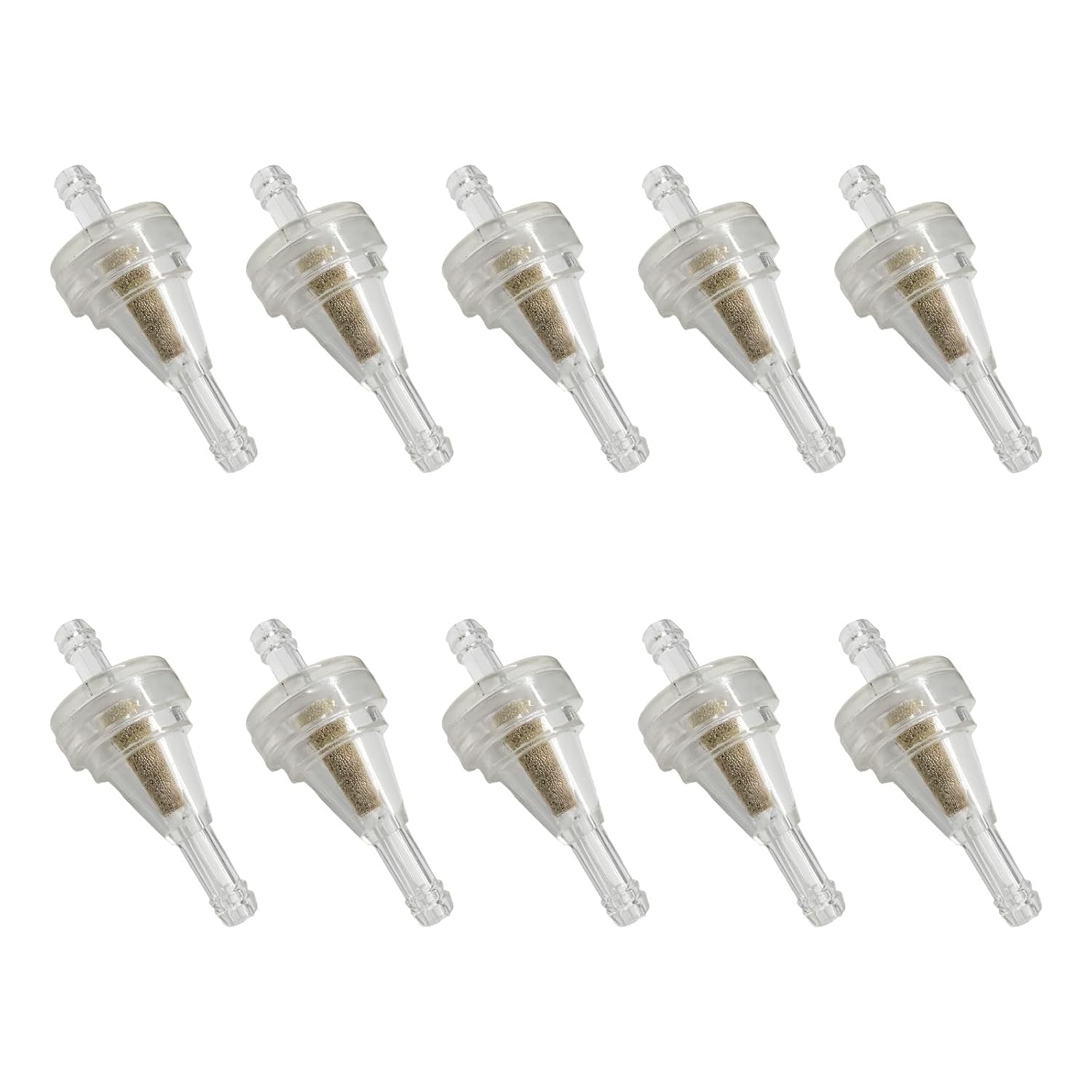 Inline 1/4″ Clear Vehicle Carb Gas Fuel Filters 10PCS Inline Fuel Filter Car