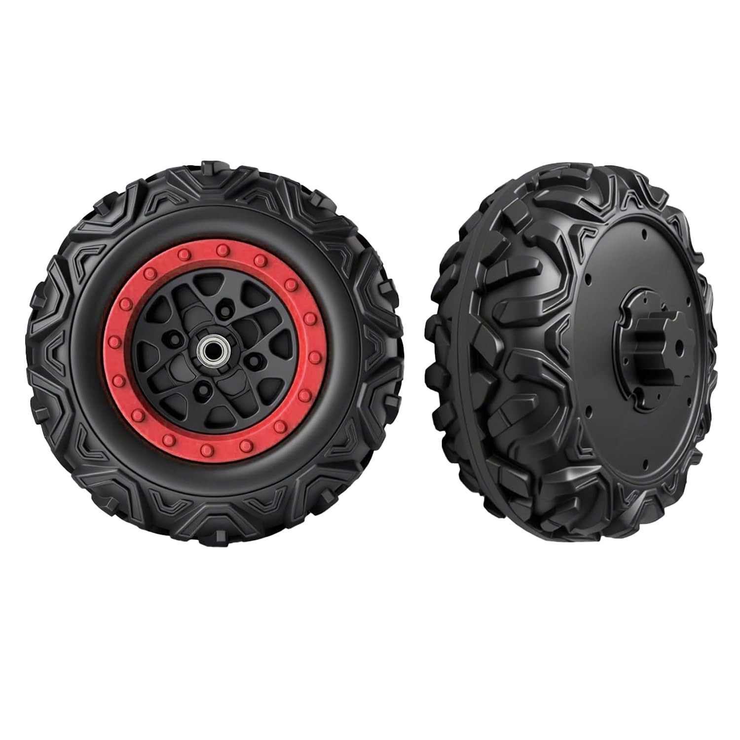2 Pack 30CM/11.8” PU Solid EVA Foam Tire for Power Wheels,1.2CM/0.47in Aperture