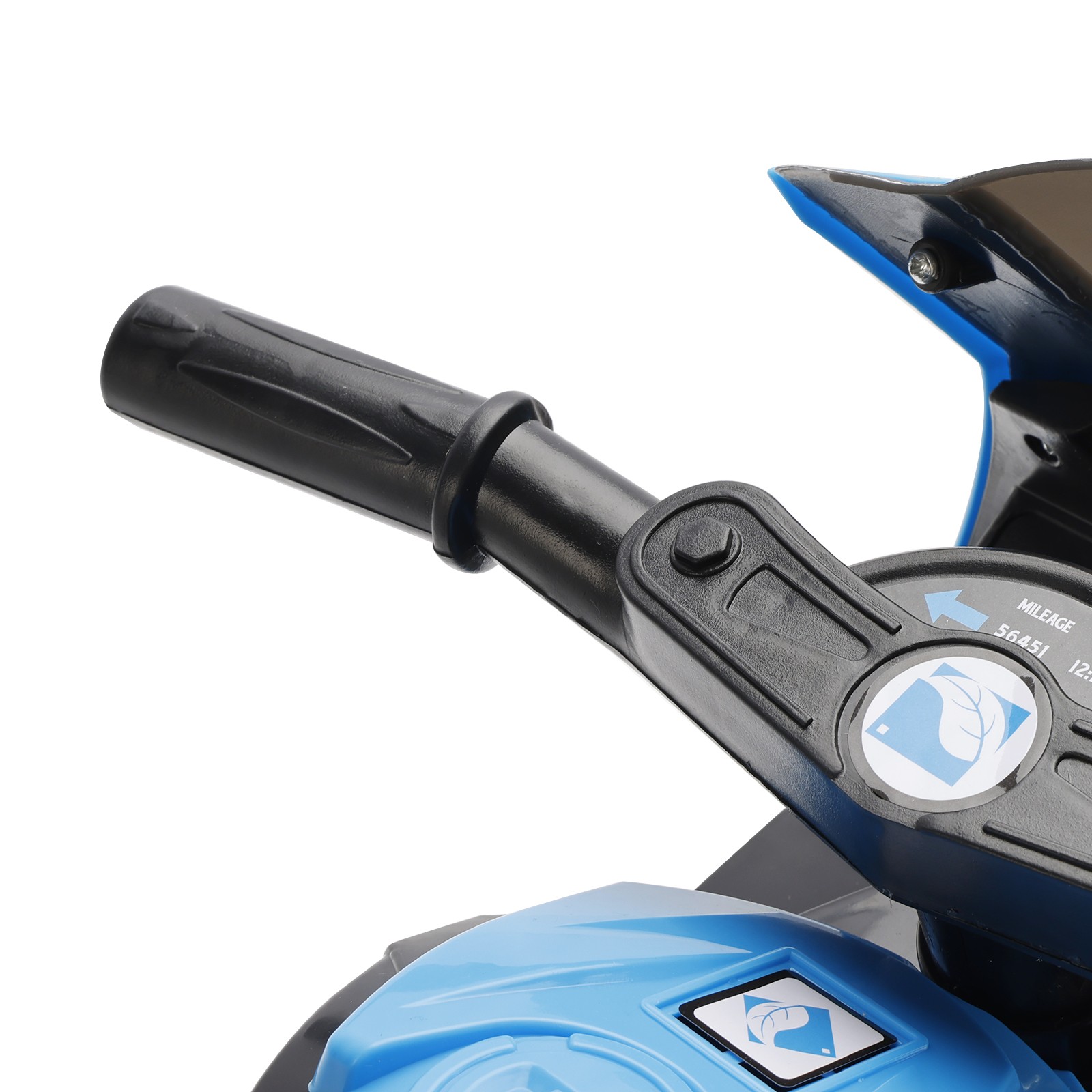 3Wheel 6V Kid Ride On Motorcycle Electric Toy With Remote Control LED Light Blue
