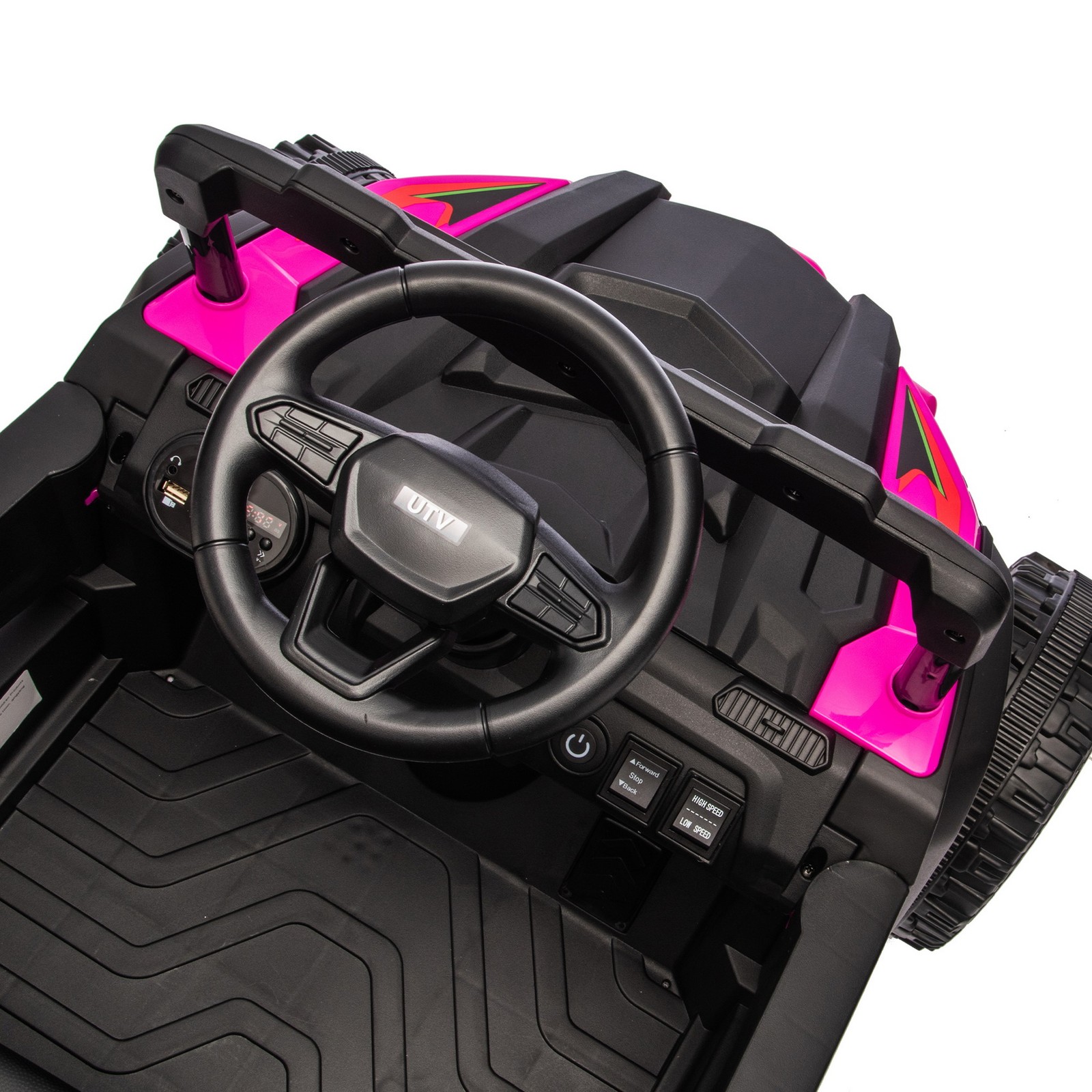 24V 9AH 2 Seater Ride On UTV Toy Car Music LED Parents Control 4-Wheel Suspensio