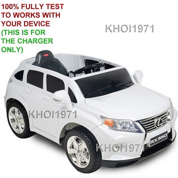 WALL charger AC adapter for BLACK WHITE KL-7010F KALEE LEXUS RX350 RIDE ON 12V