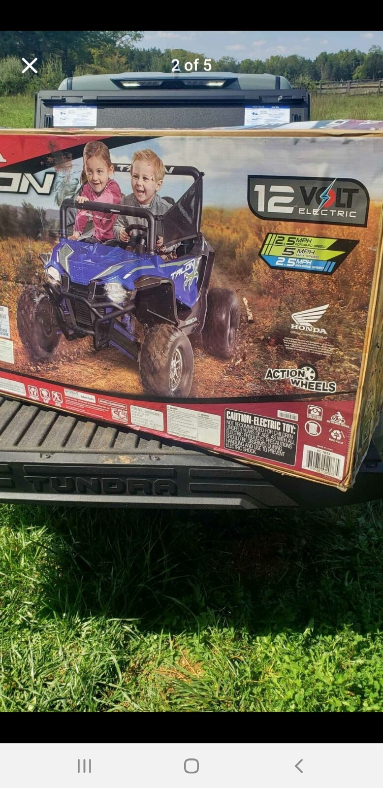 NEW ACTION WHEELS 12 VOLT HONDA TALON UTV – Honda Kids Ride-On Quad TOY