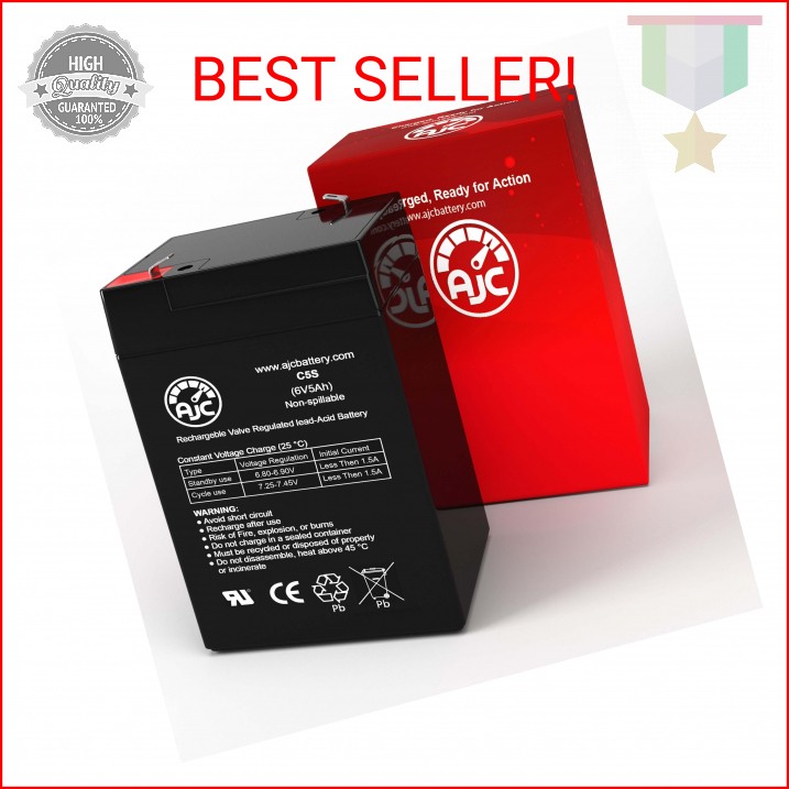 AJC Battery Compatible with Kid Trax Rideamals Unicorn Toddler KT1504WM 6V 5Ah R