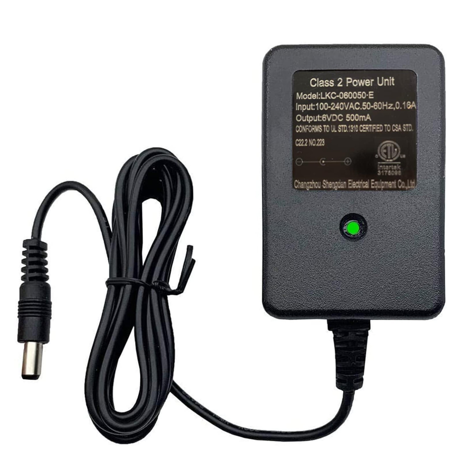 6V DC 500mA Universal Charger for Kids Electric Ride-On Car Toys, Power Adapter