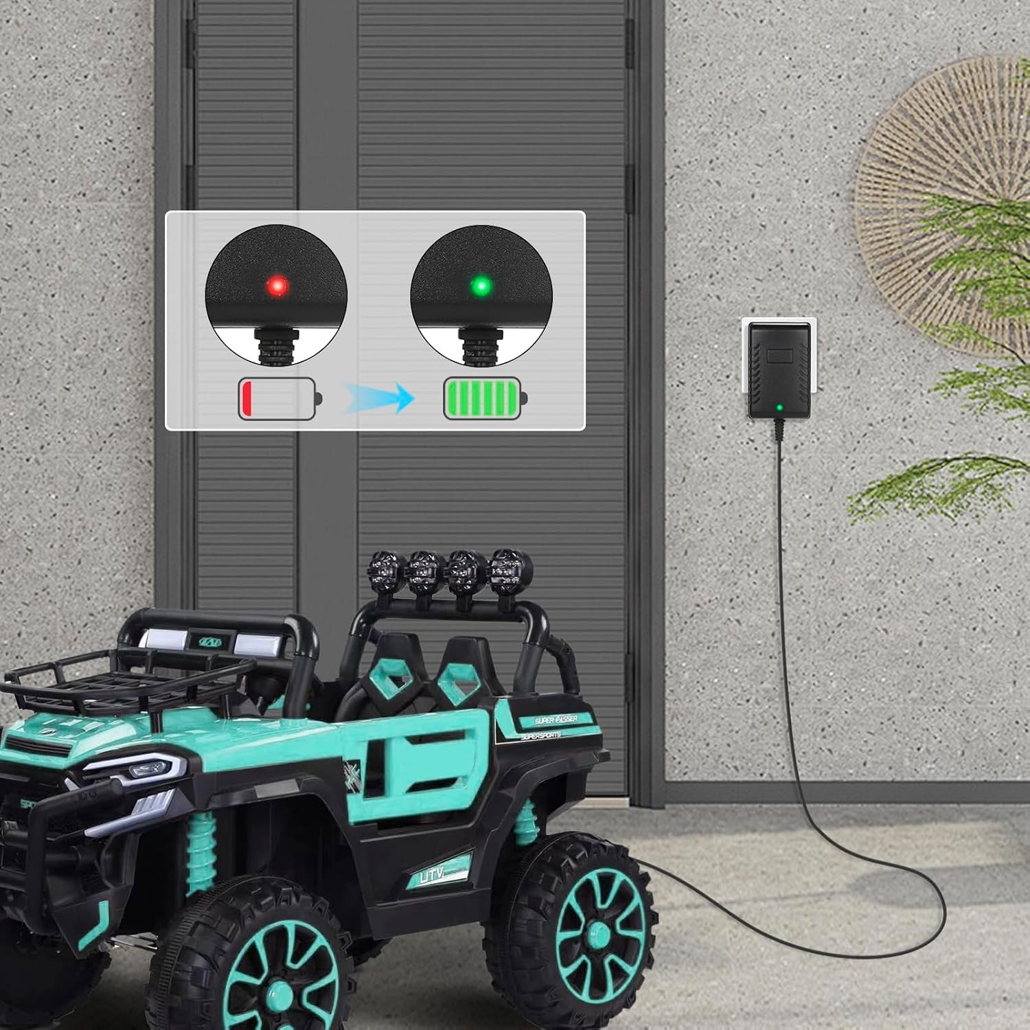 12V Kids Charger for Ride On Car, 12V Various Electric Ride-on Toys Car Batte…