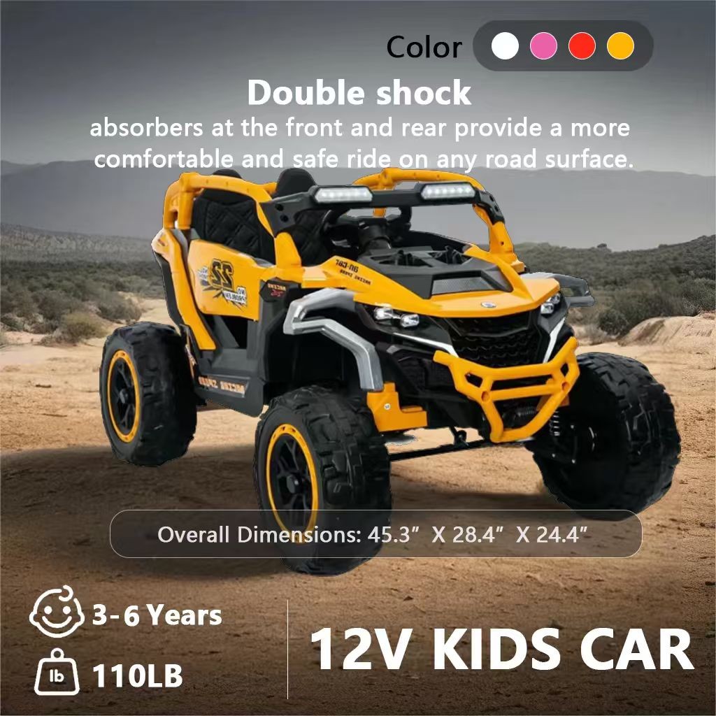 Kid Ride On Car Truck 2 Seater UTV 12V Battery Powered Electric Car with Remote