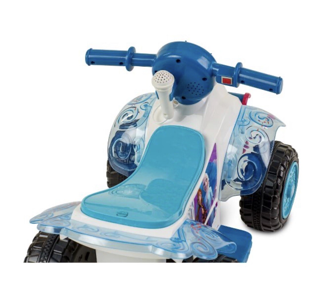 Disney Frozen 2 Kid Trax Sing and Ride On Toy for Toddler 6V Quad Kids 4 Wheels