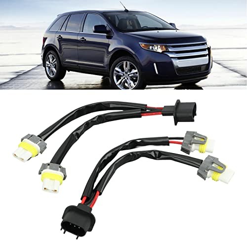 H13 9008 to 9005 9006 Adapter, 2 Way Splitter Wiring Harness for LED