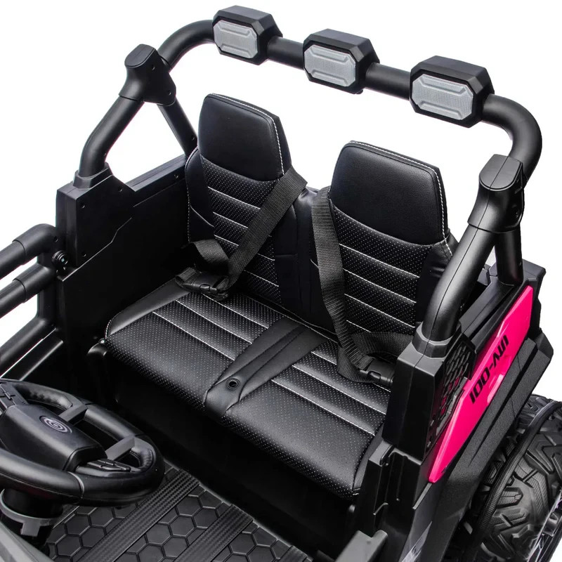 24V 4WD KIDS GIRLS RIDE ON ELECTRIC UTV CAR 480W 4X POWERFUL MOTORS,2 SEATER+ RC