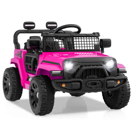 12V Kids Ride On Truck Car – Battery Powered Electric Vehicle Pink