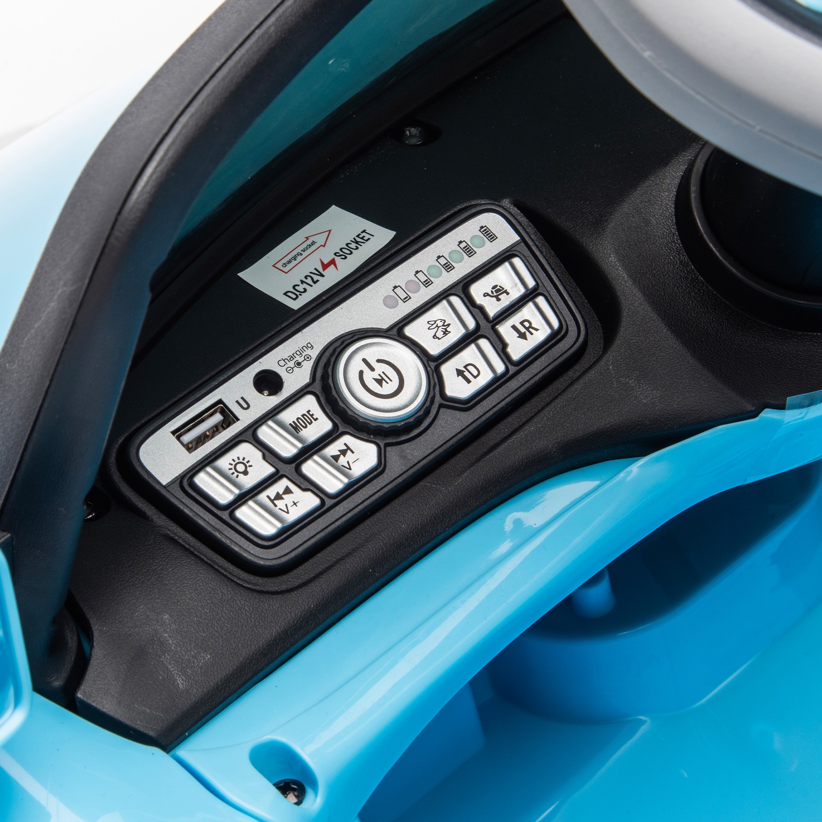 12V Licensed VW Beetle, 2.4G Remote, 2WD, Suspension, Bluetooth & USB, 3-5Y