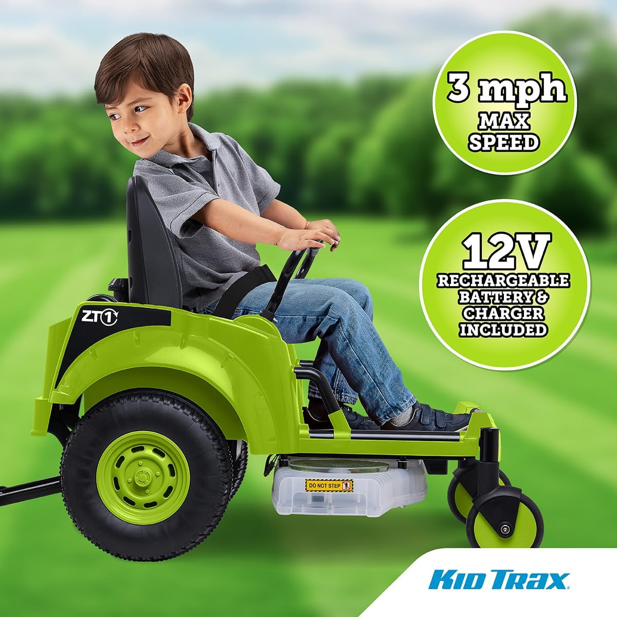 12V Zero Turn Lawn Mower Toodler Toys – Ride on Toy, Outdoor Toys, Tractor Toy,