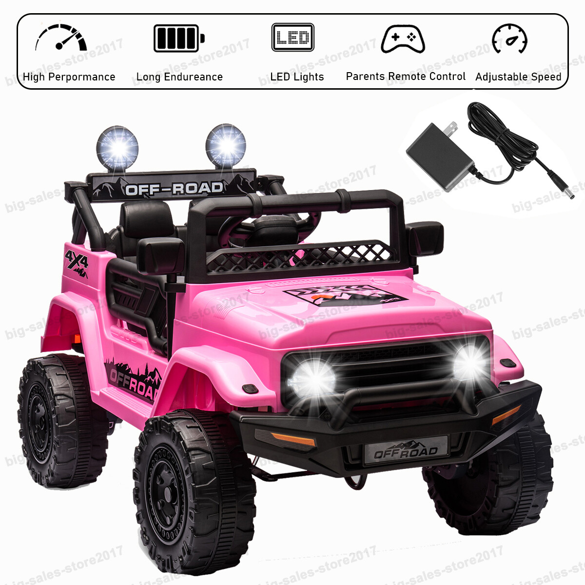 12V Kids Ride On Car 2 Seater Electric Vehicle Toy Truck Jeep w/Remote Control