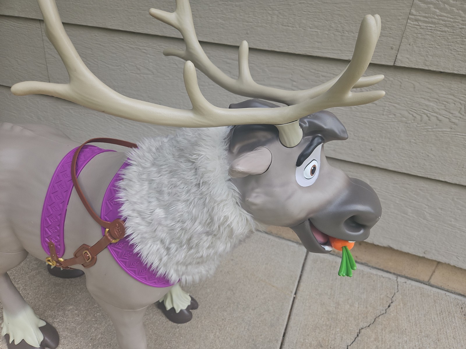 Disney Frozen 2 My Size Playdate Sven Reindeer Ride On Toy with Sounds Life-Size