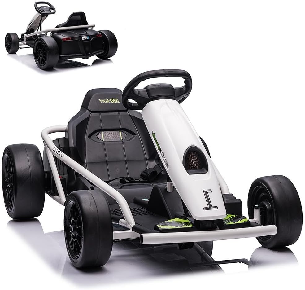 Electric Go Kart for Kids 24V Battery Dual Motors High Speed Outdoor Ride On Toy