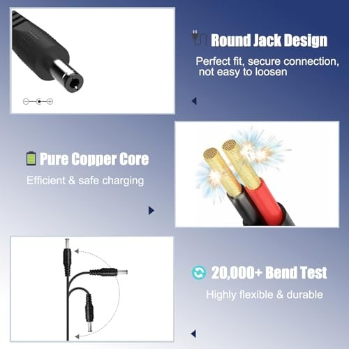 6V Charger for Ride On Toys, Kids Electric Car Power Adapter
