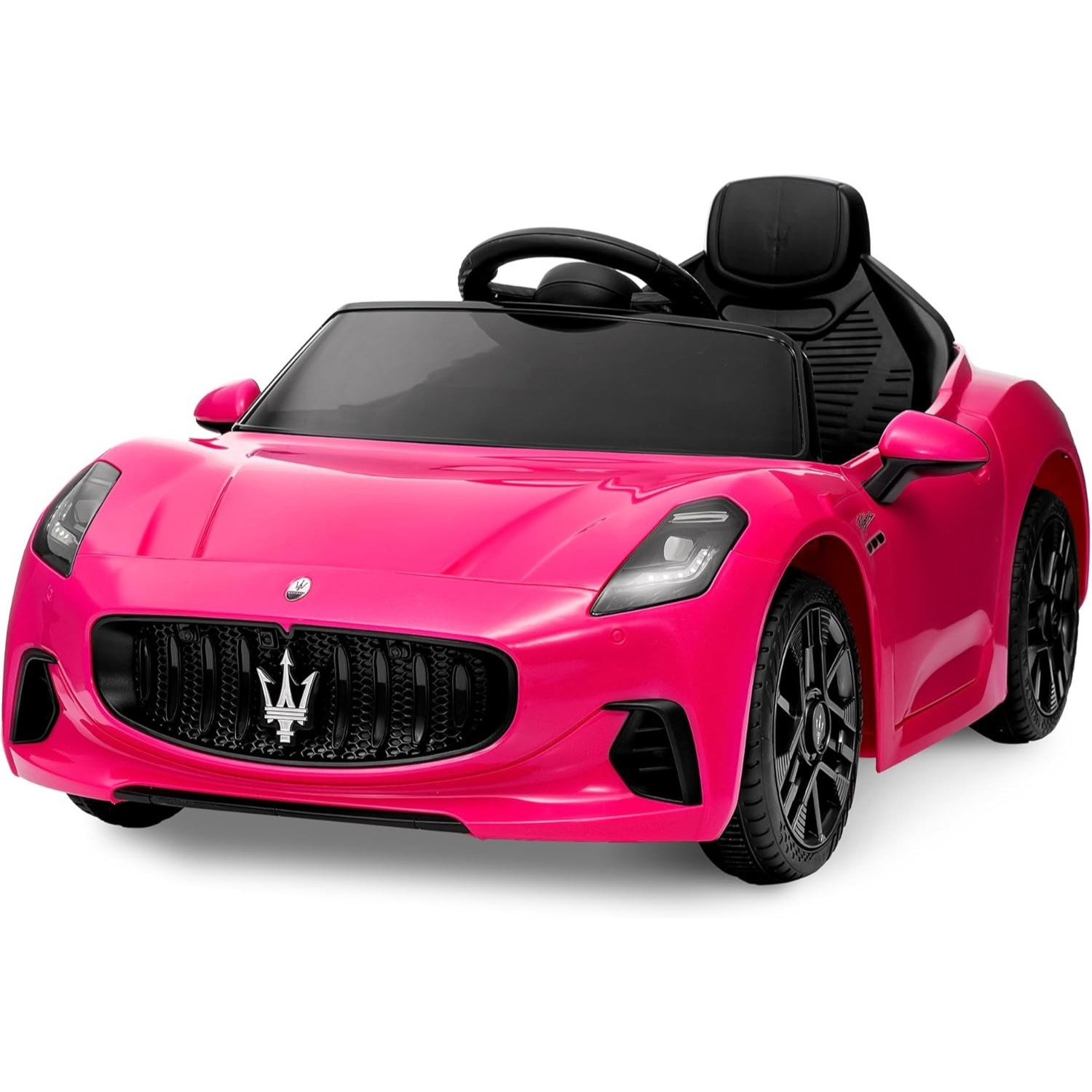 12V Kids Electric Ride-On Car with Remote Control, Safety Belts, Shock Absorbers