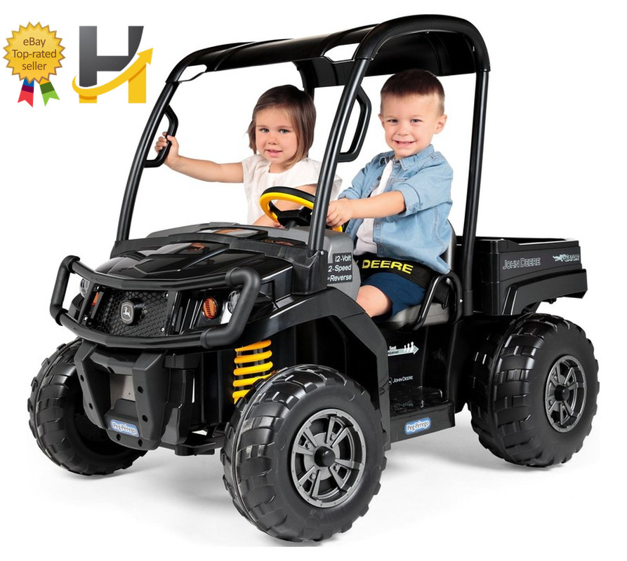 John Deere Gator XUV Midnight Black, 12-Volt Battery-Powered Ride-On