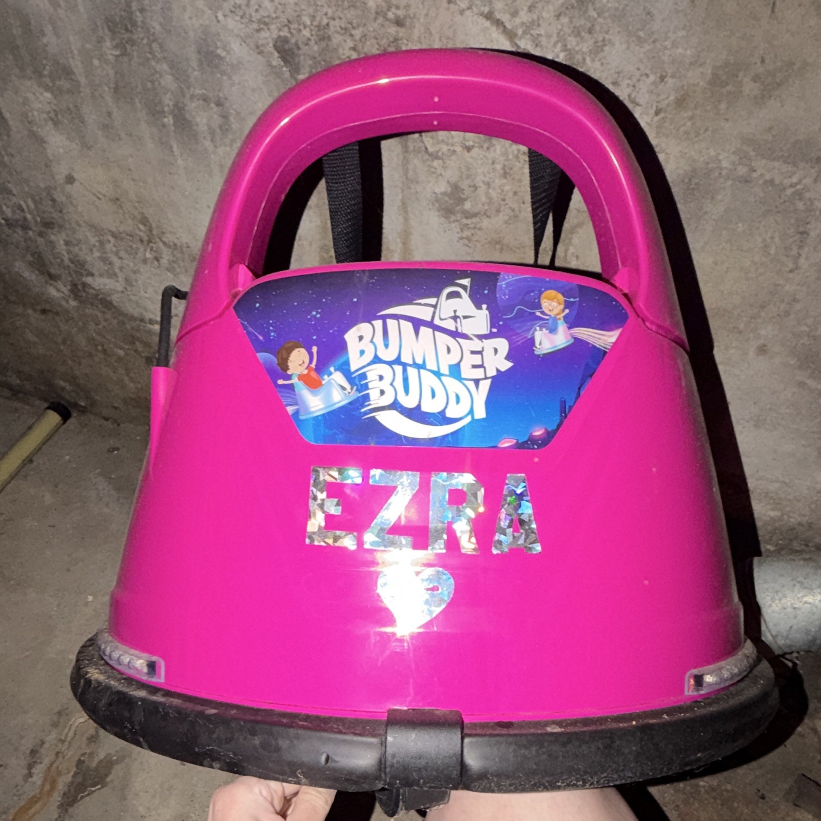 Bumper Buddy Pink Battery Operated Ride-On Bumper Car Seat Harness BB-002 2022