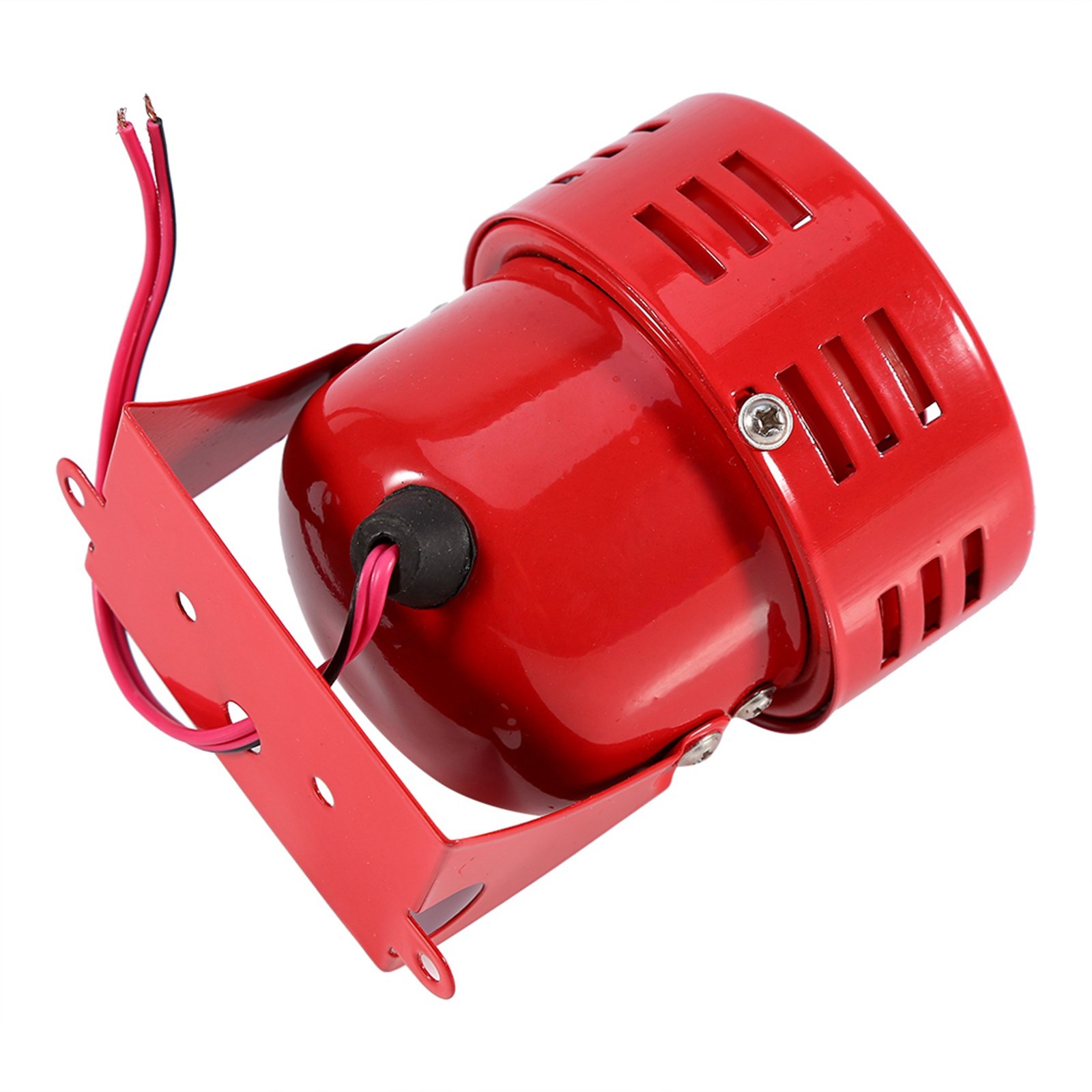110 DB Durable Electric Motor Siren For Car Truck Motorcycle Compact Red Ai NZAD