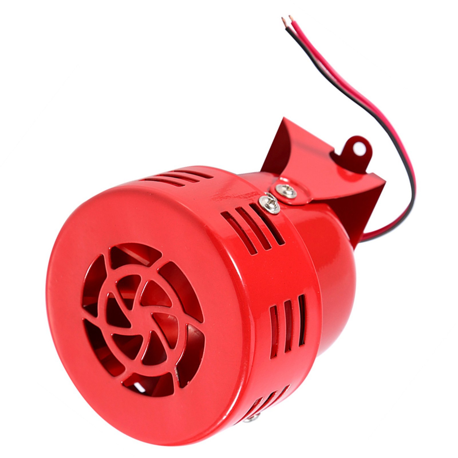 110 DB Durable Electric Motor Siren For Car Truck Motorcycle Compact Red Ai NZAD