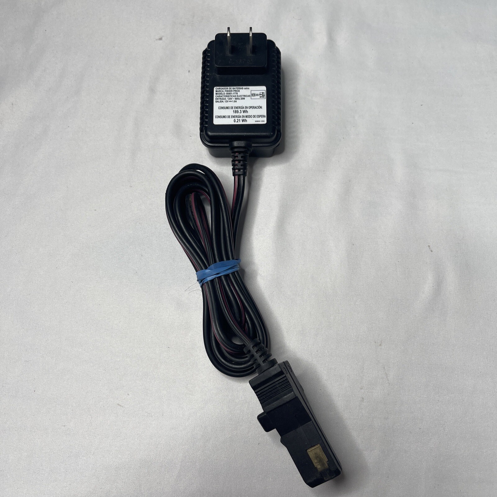 *Genuine* Power Wheels 12 Volt Battery Charger For Gray or Orange Battery 12V