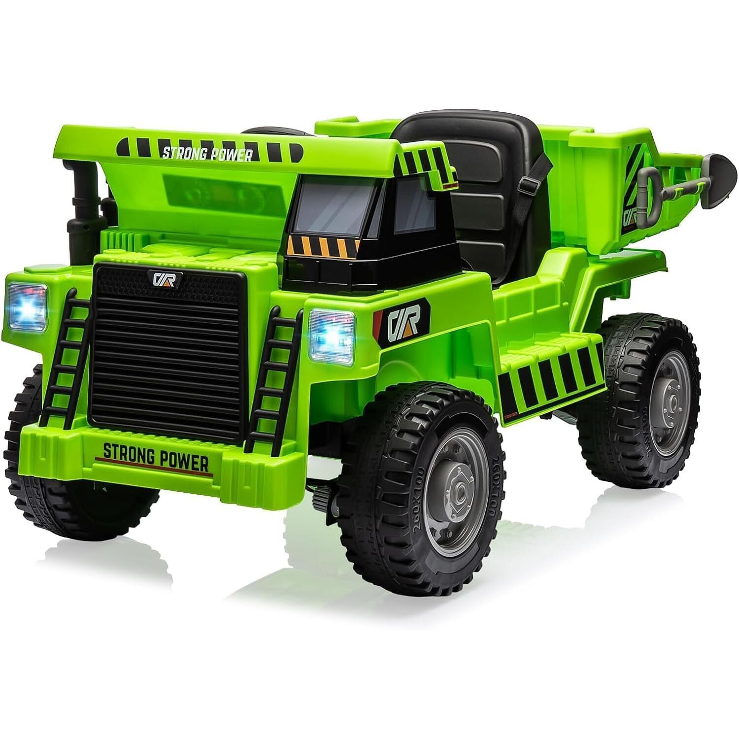 12V Ride-on Dump Truck, 4-Wheel Battery Powered Toy Cars With Electric Dump Bed