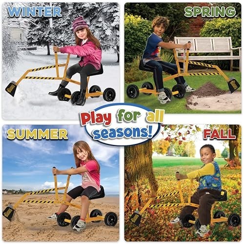 Stargo Kids Ride On Excavator Sand Digger with Rubber Wheels