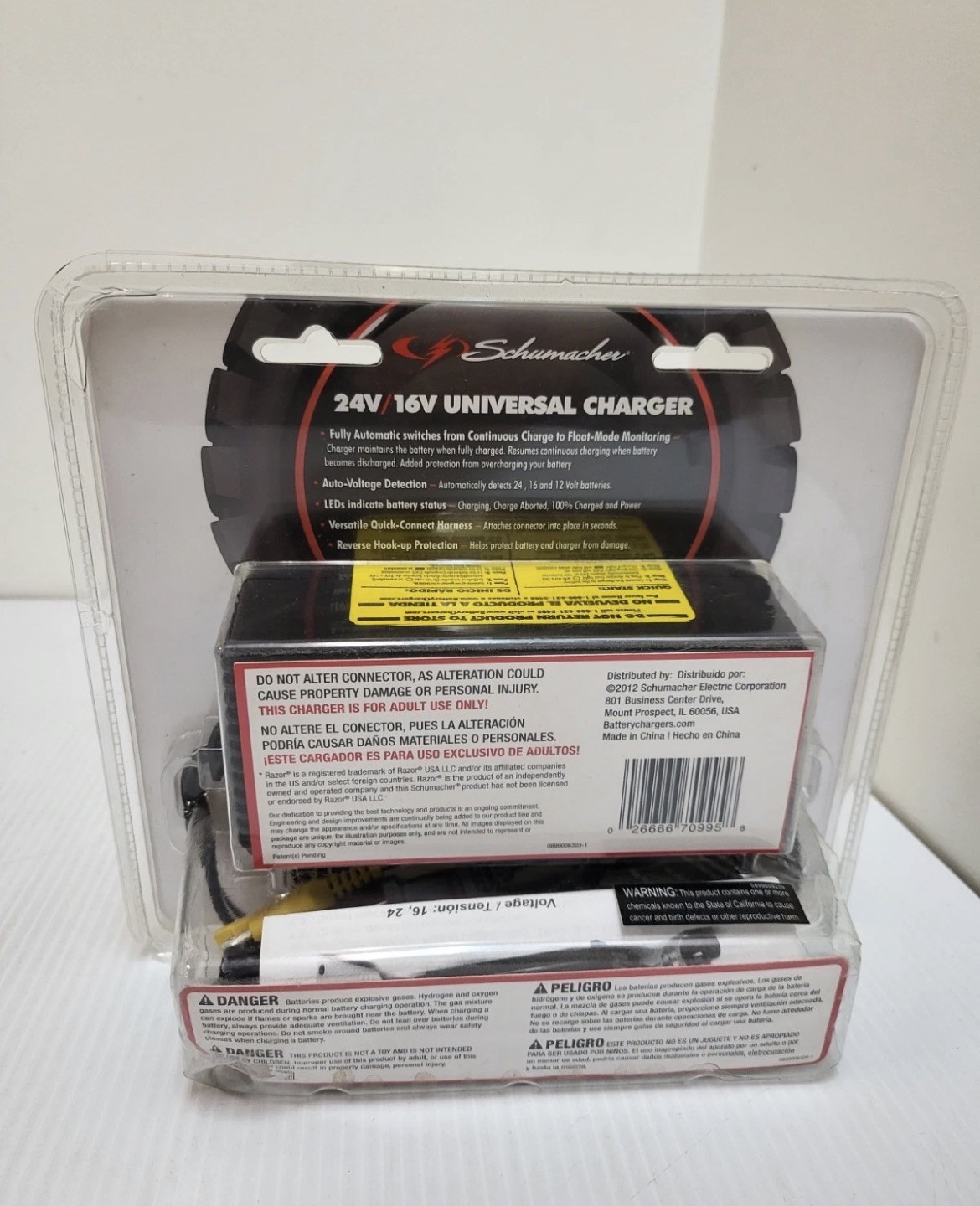 Schumacher CR-2 Charge ‘n Ride 24V/16V Universal Battery – Ride On Toy Charger