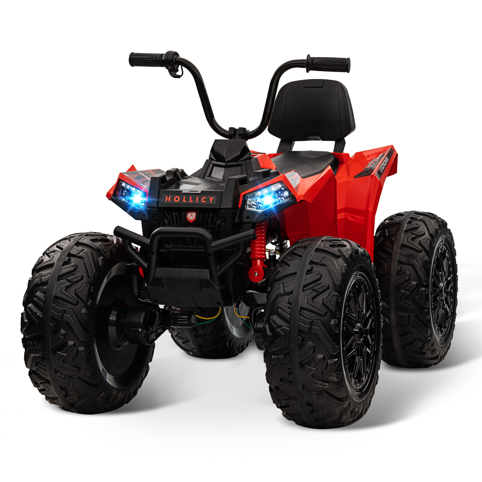 Kids ATV Car, 24V Ride On Car 4WD Quad Electric Vehicle, 4x80W Powerful Engine