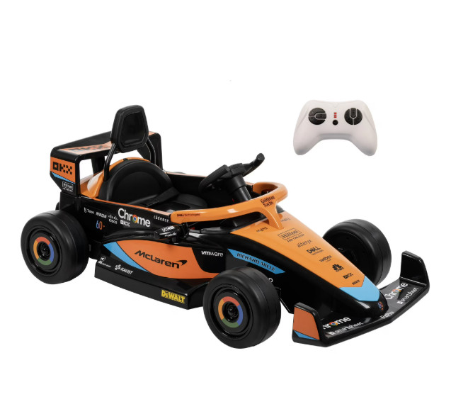 Kids 12V Electric Ride On Racing Car Battery Powered with RC for Ages 3 to 5
