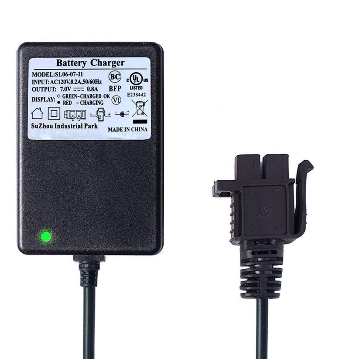 7V Charger for Kids Ride On Car Battery Charger B-Type Plug